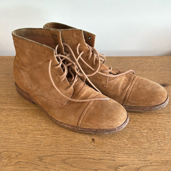 Men’s Suede Frye Boots, Size 11.5 - Picture 1 of 6